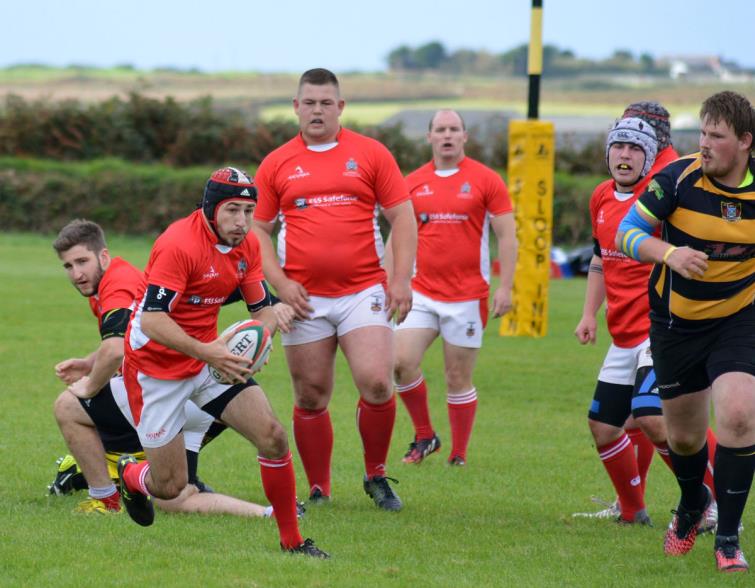 Lewis Gibby scored three tries for Pembroke